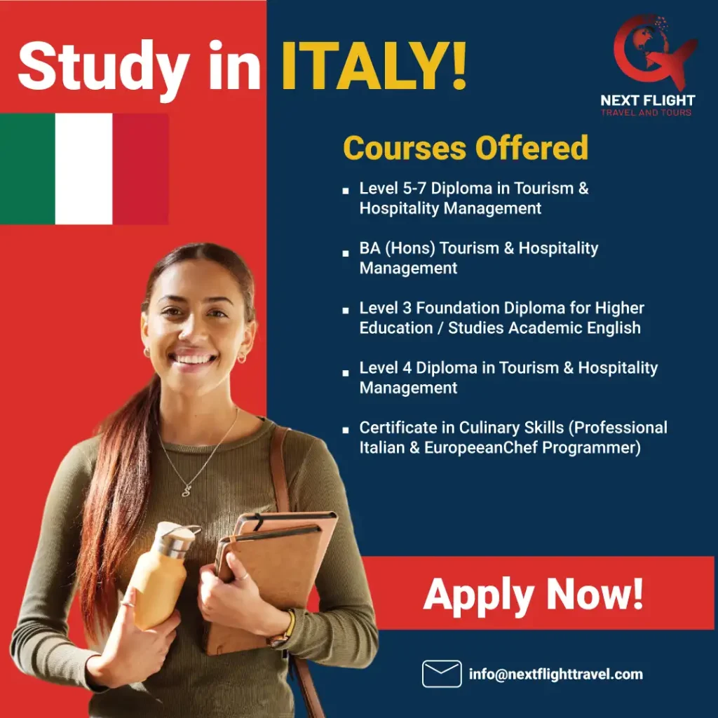 Young Student in studying in Italy