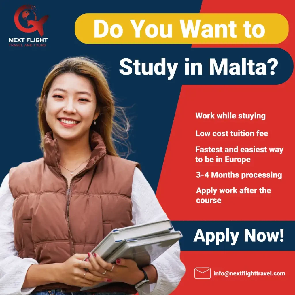 Student Studying in Malta